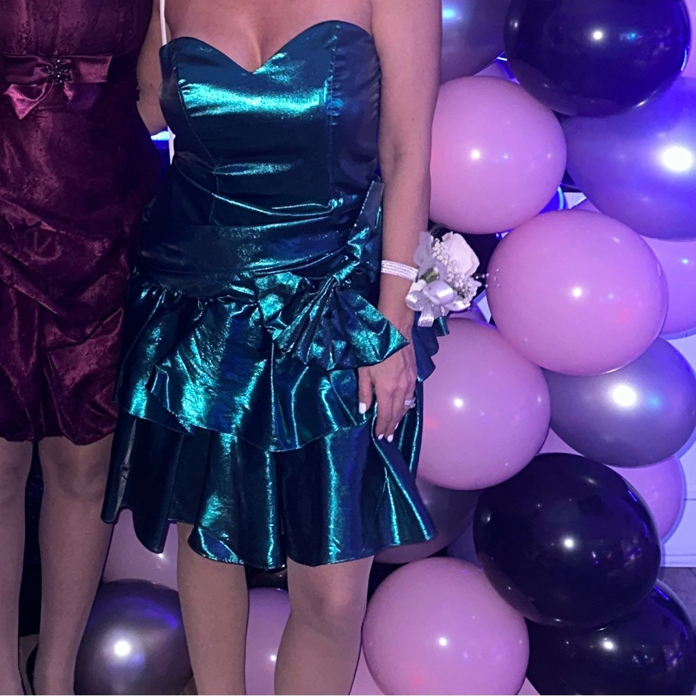 Vintage Zum Zum metallic 80’s Prom Dress